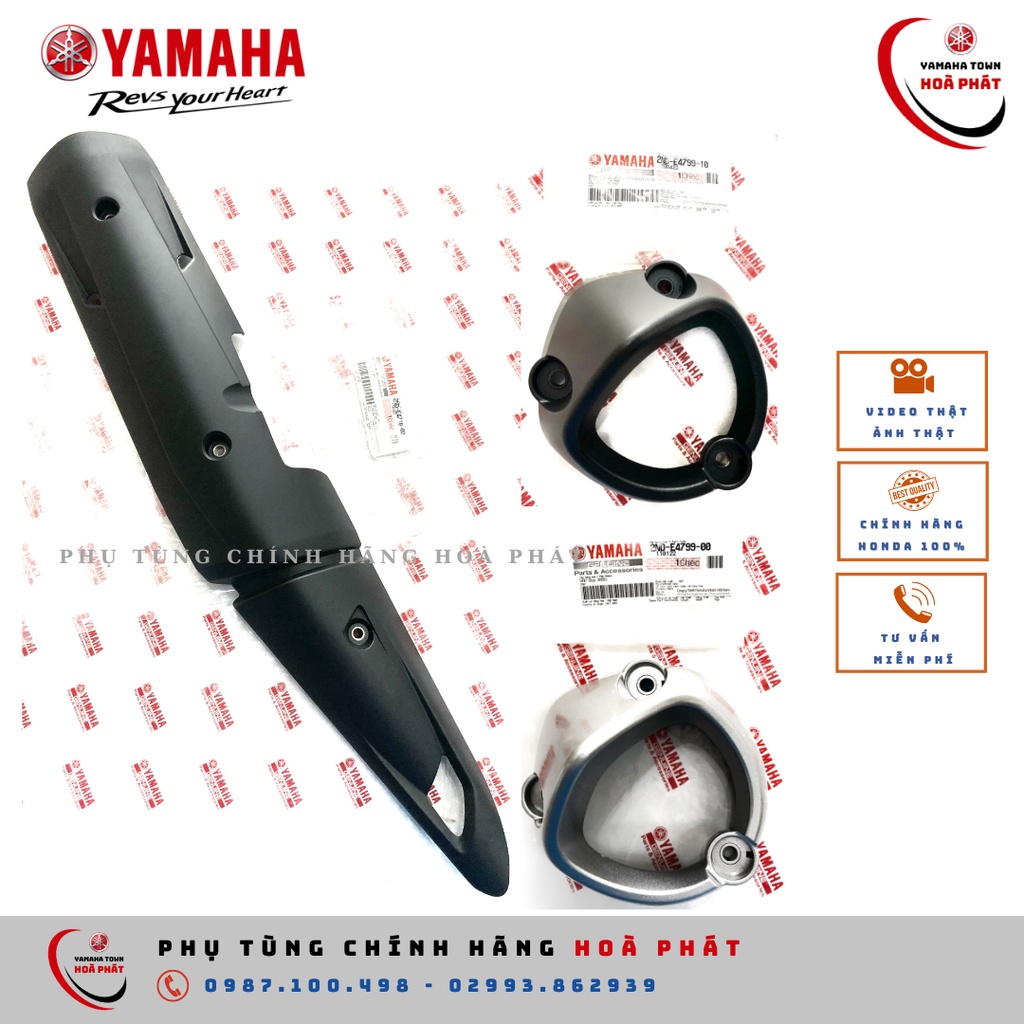 Ốp pô che pô zin exciter 150 mxking chính hãng Yamaha