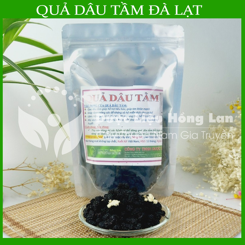 500g quả dâu tằm đà lạt sấy khô loại 1 - dược liệu hồng lan
