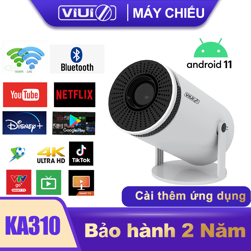 Máy chiếu thông minh ace hy300 máy chiếu mini cầm tay 4k android 11.0 2.4g 5g wifi6 bt5.0 200 ansi 1080p 1280*720p hdmi usb rạp hát tại nhà máy chiếu ngoài trời di động