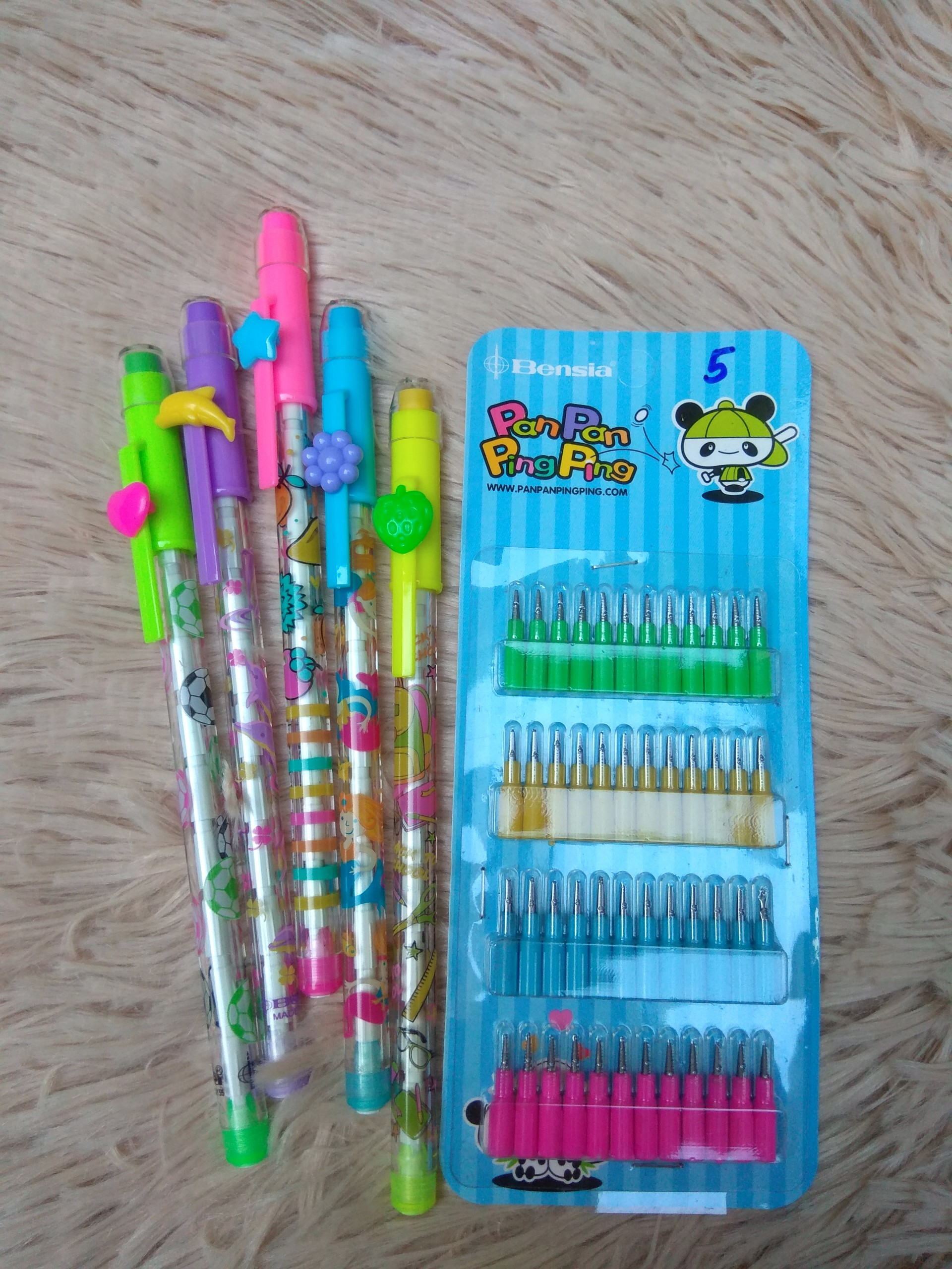 COMPO 5 CÂY BÚT CHÌ KHÚC (BÚT CHÌ MŨI) KÈM 1 VỈ NGÒI BÚT CHÌ (48 NGÒI)