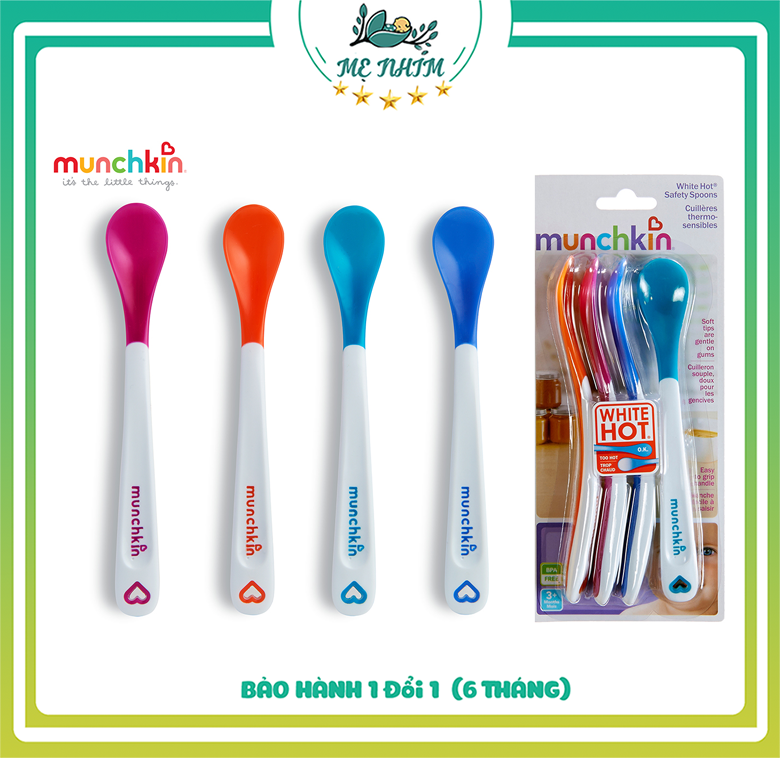 Thìa báo nóng Munchkin, thìa ăn dặm cho bé cao cấp shop mẹ nhím