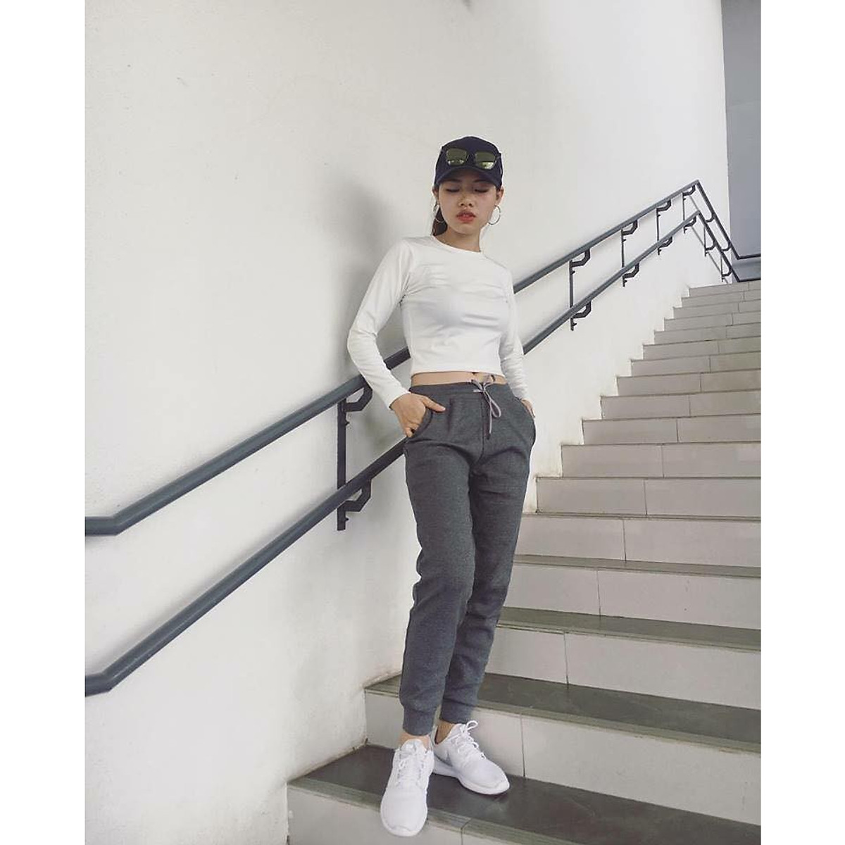 Quần Jogger len tăm dày dặn