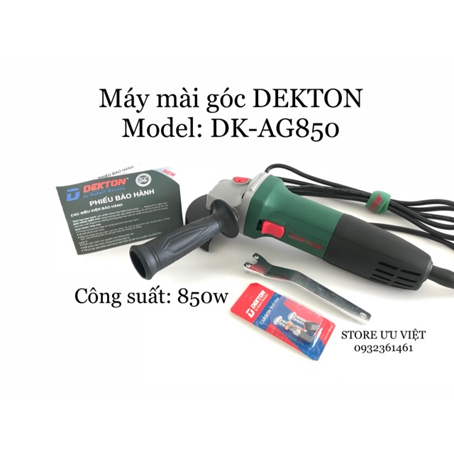 Máy mài góc cắt mài sắt nhôm gỗ Dekton DK-AG850 GIÁ TỐT