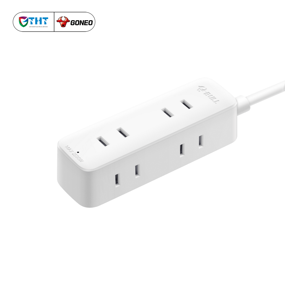 Ổ cắm điện mini có dây GONGNIU chính hãng GN-A140, 4 ô cắm, chống cháy, bảo hành 36 tháng.