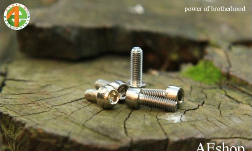 ốc xe đạp titanium M5*15 mm, lắp bình nước, lắp giá hàng, lắp pô tăng, phanh