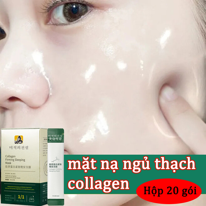 Mặt nạ Collagen mặt nạ ngủ mặt nạ thạch collagen chống lão hóa Làm trắng da cấp nước dưỡng ẩm làm mịn làm săn chắc da giảm nếp nhăn tăng độ đàn hồi cho da