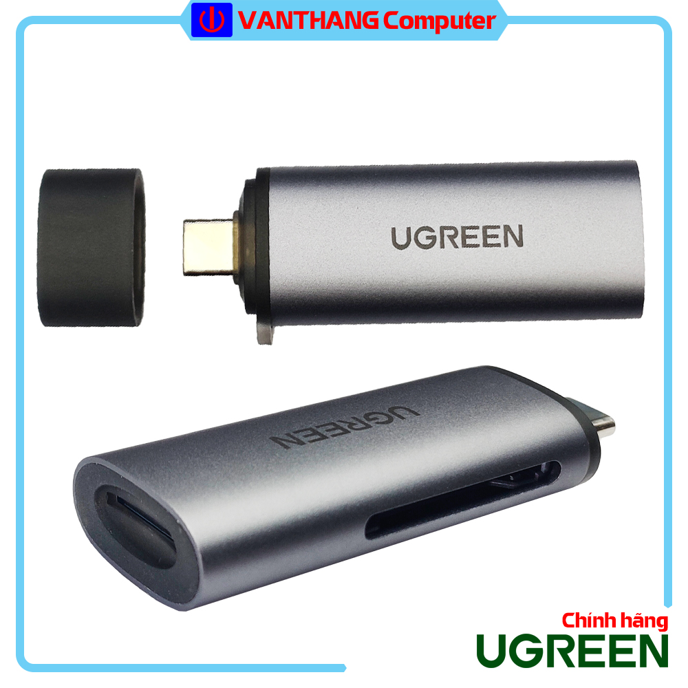 Đầu đọc thẻ ugreen 50704 | hỗ trợ các loại thẻ sd / tf | hỗ trợ otg | hỗ trợ 512gb dung lượng thẻ | microsd / sdxc / sdhc / uhs-i / olympus / gopro hero sd / lexar / ... - hàng chính hãng