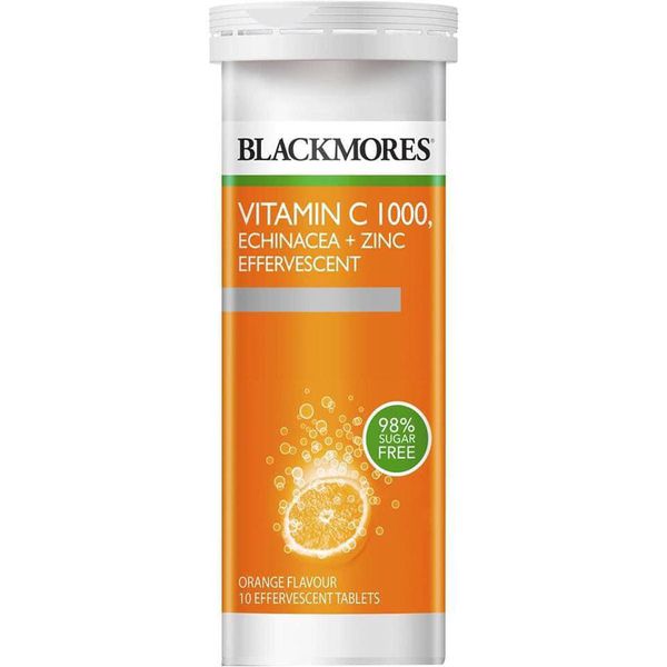 Viên sủi bổ sung vitamin C và kẽm Blackmore Vitamin C 1000 Echinacea + Zinc 10 viên