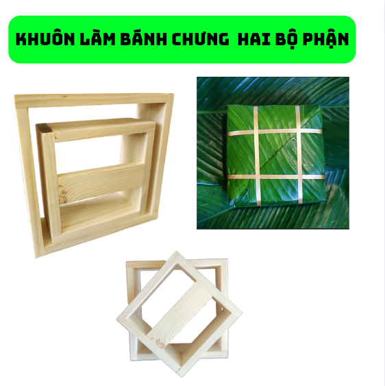 Khuôn bánh chưng thông minh 2 bộ phận, giúp công việc gói bánh trở nên đơn giản và thích thú