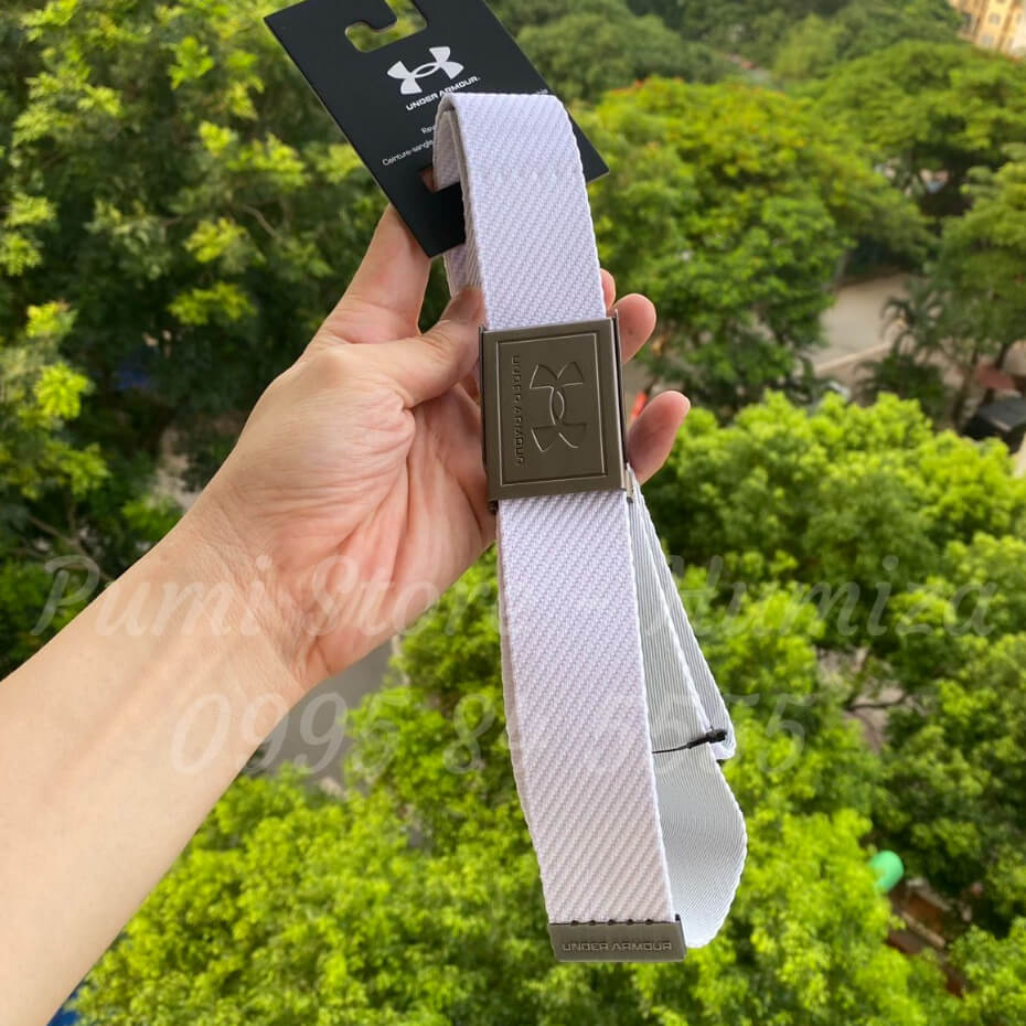 Thắt lưng golf Under Armour nam màu trắng