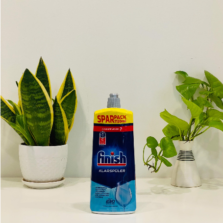 Chất chợ xả finish chai 1150ml dùng cho máy rửa bát