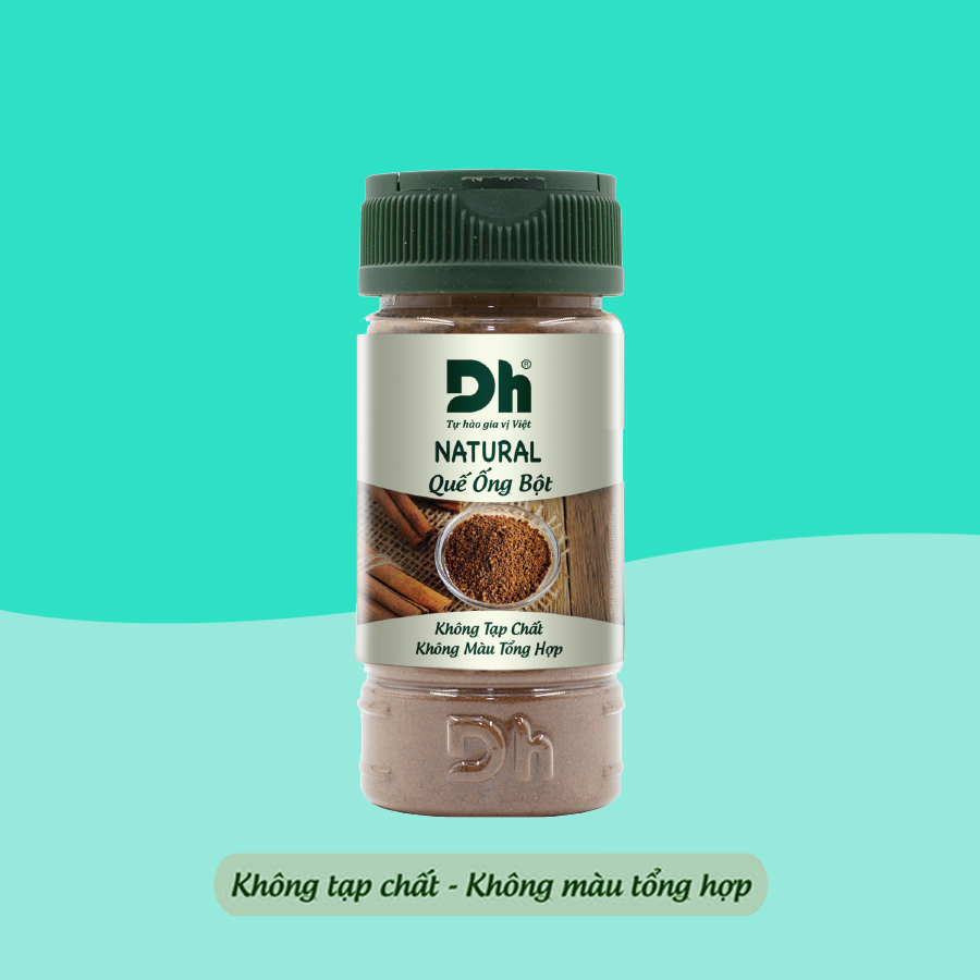 Natural Quế ống bột hũ 40gr, thương hiệu DH Foods