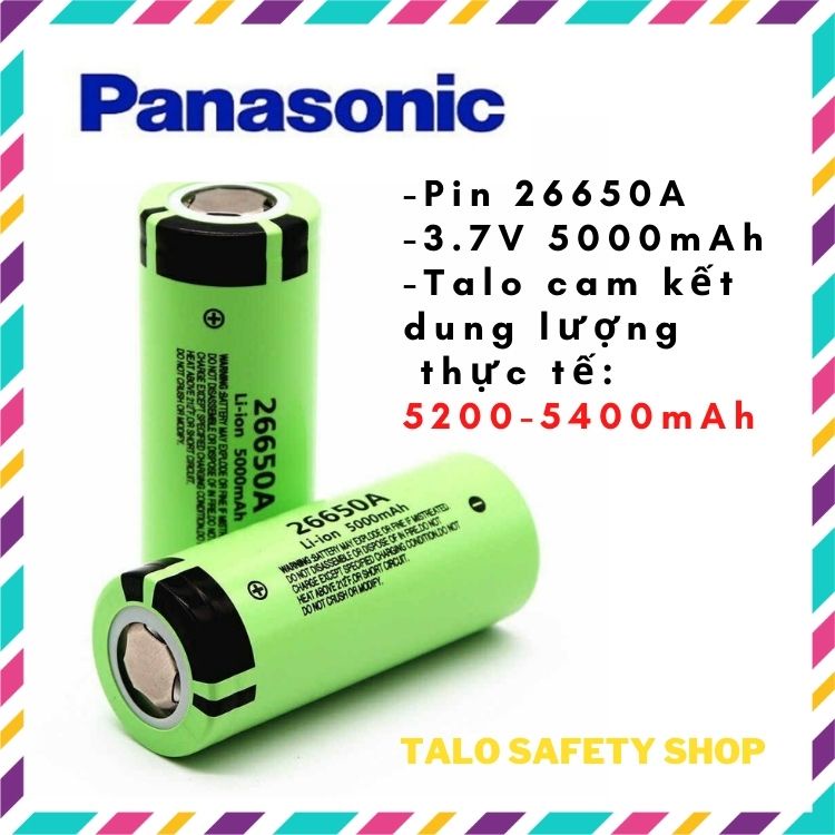 Pin sạc panasonic 26650 3.7v 5000mah
