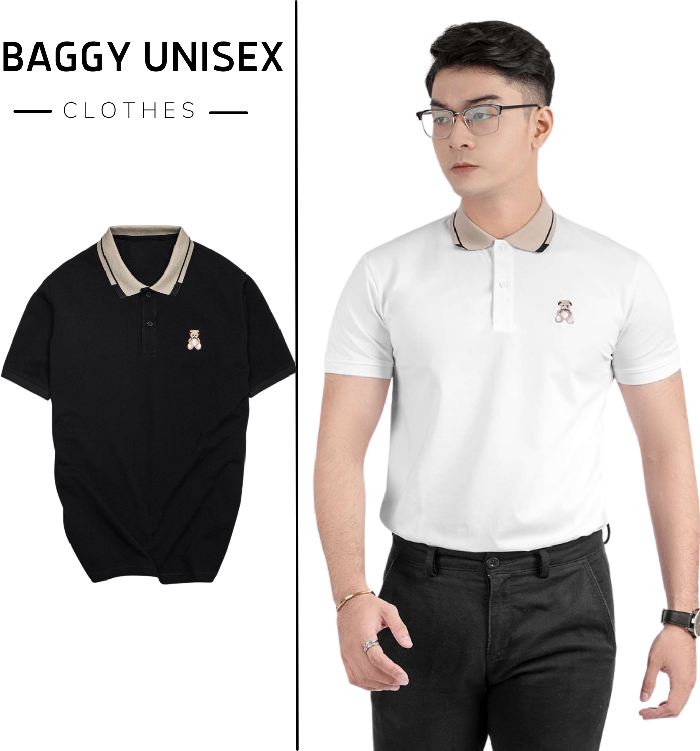 Áo Thun Polo Nam cổ bẻ Tedear vải Cá Sấu Cotton cao cấp chuẩn form