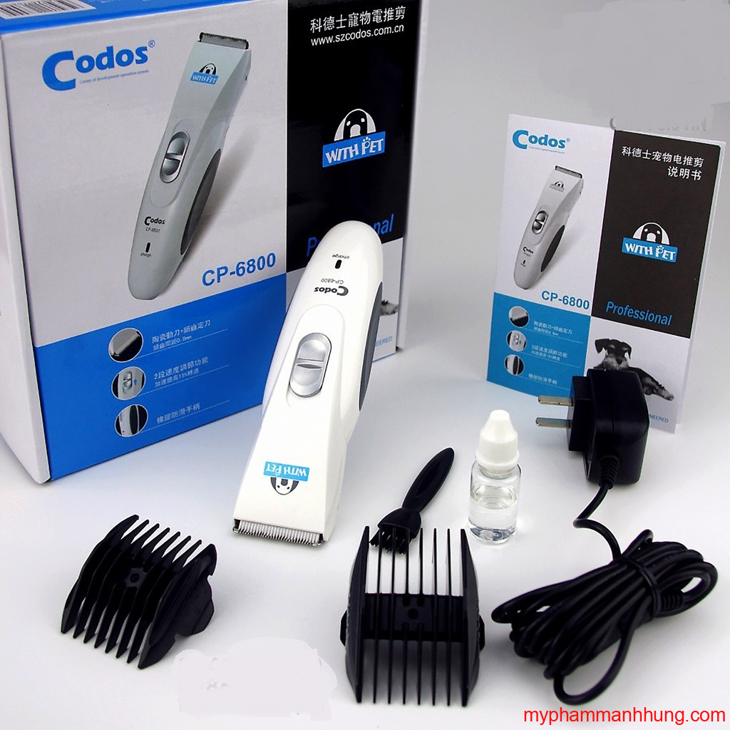 Tăng đơ cắt tỉa lông cho chó mèo codos cp6800 quốc hưng vet