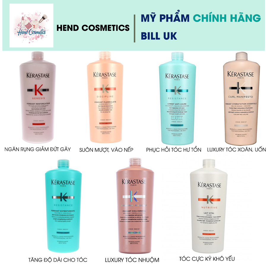  Dầu xả chăm sóc tóc Kerastase Fondant 1000ml 