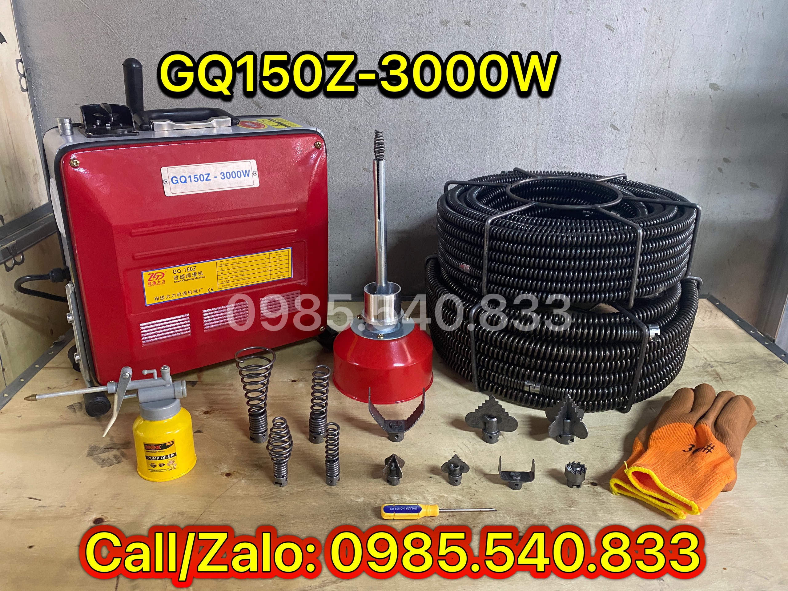 Máy thông cống gq150z công suất 3000w
