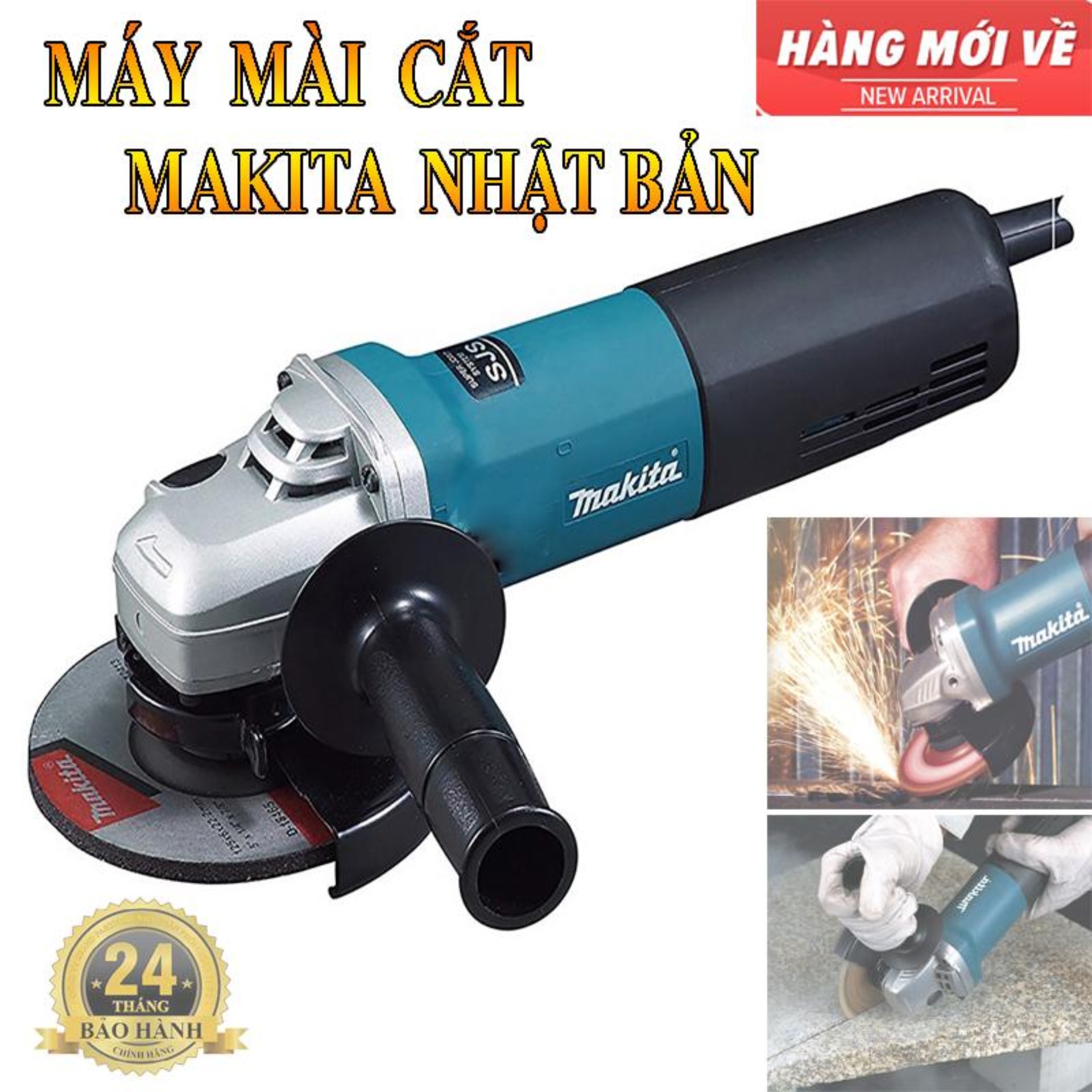 Máy mài góc Máy mài cầm tay giá tốtMáy mài góc 100mm MakitaMáy mài cầm tay MAKITA cao cấp Máy mài cắt cầm tay công xuất lớn Makita lõi đồng 100% công xuất lên đến 840W