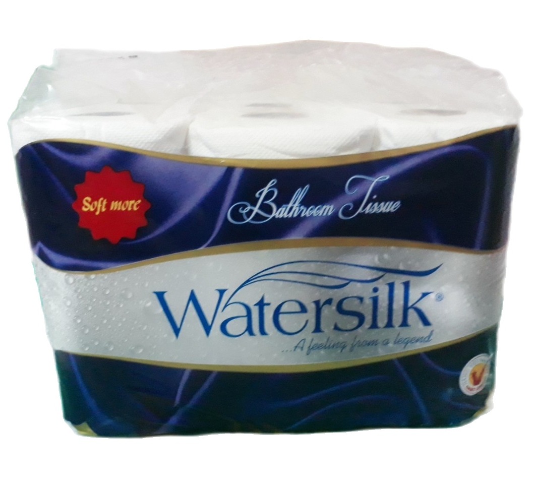 Giấy vệ sinh Watersilk 12 cuộn, mỗi cuộn 2 lớp