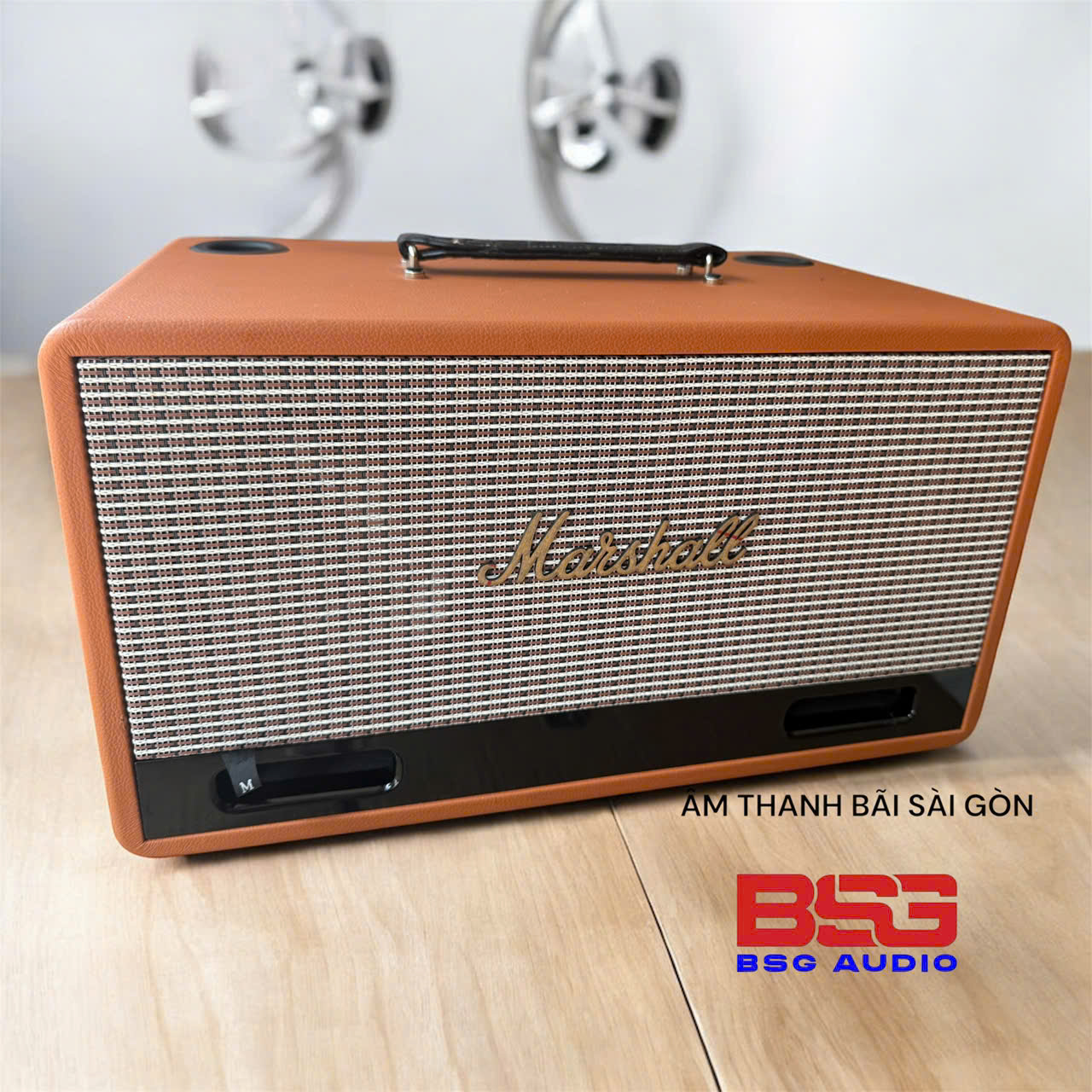 vỏ thùng loa kéo xách tay mini 2 bass 16cm bọc da -lưới vải