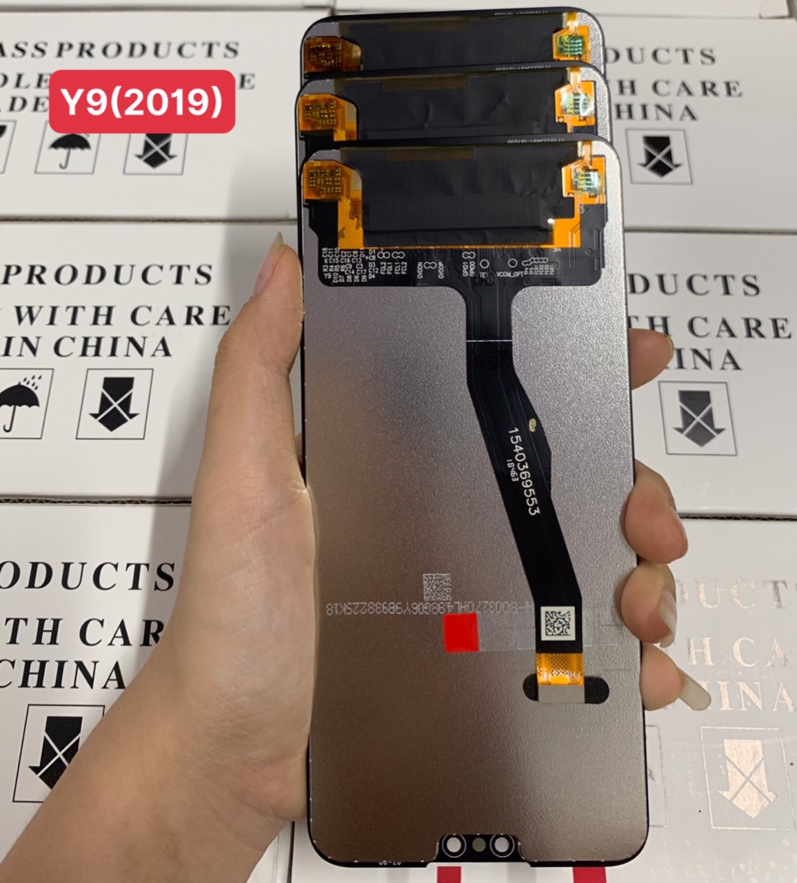 Màn hình zin new Huawei Y9-2019 nguyên bộ màu đen