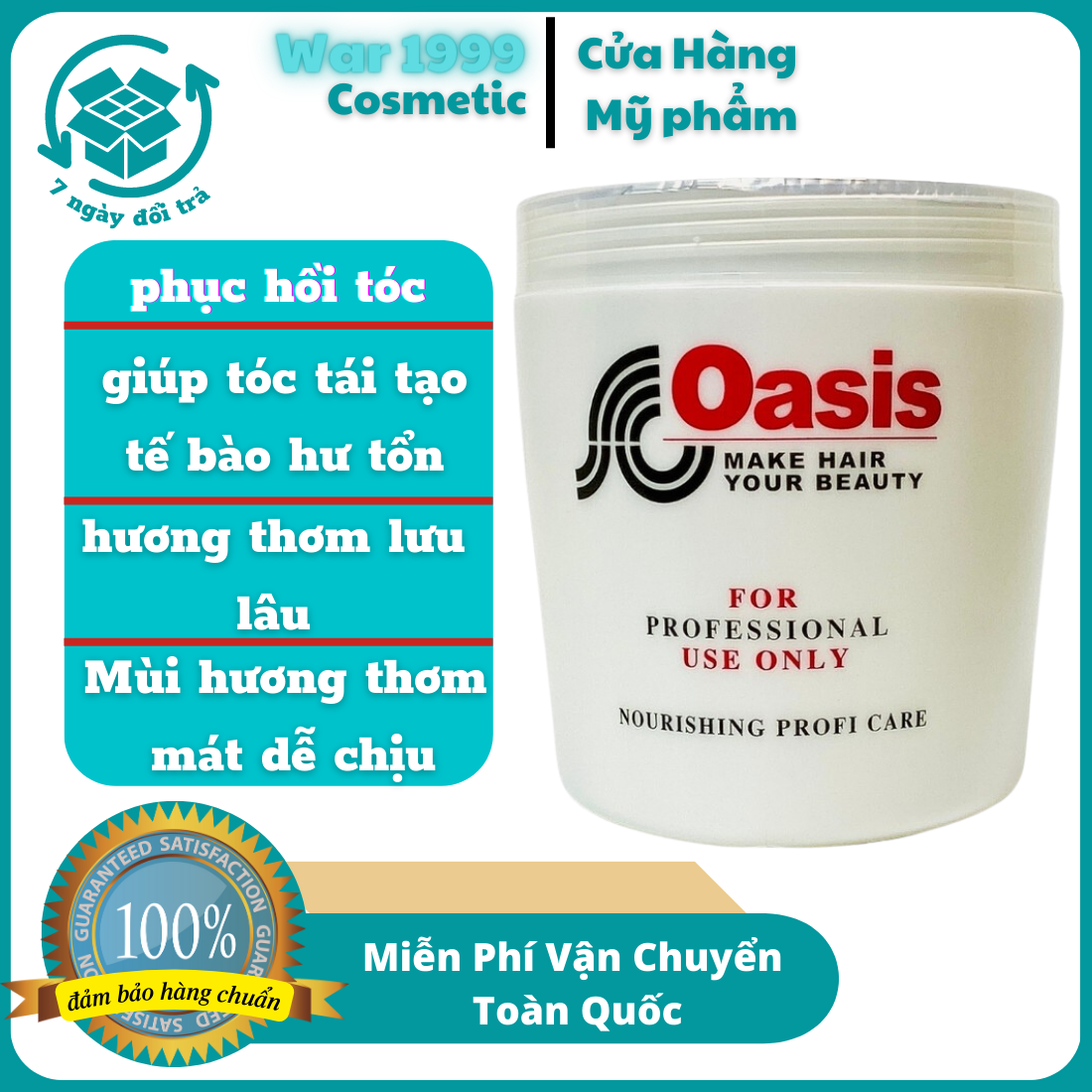 Ủ tóc OASIS 1000ML loại 1 dầu xả tóc giúp tóc mềm mượt kem hấp tóc