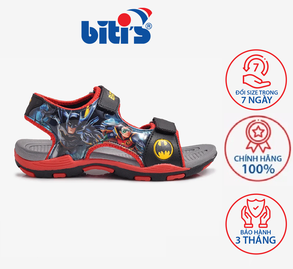 Sandal biti's trẻ em batman dyb013999 màu đỏ
