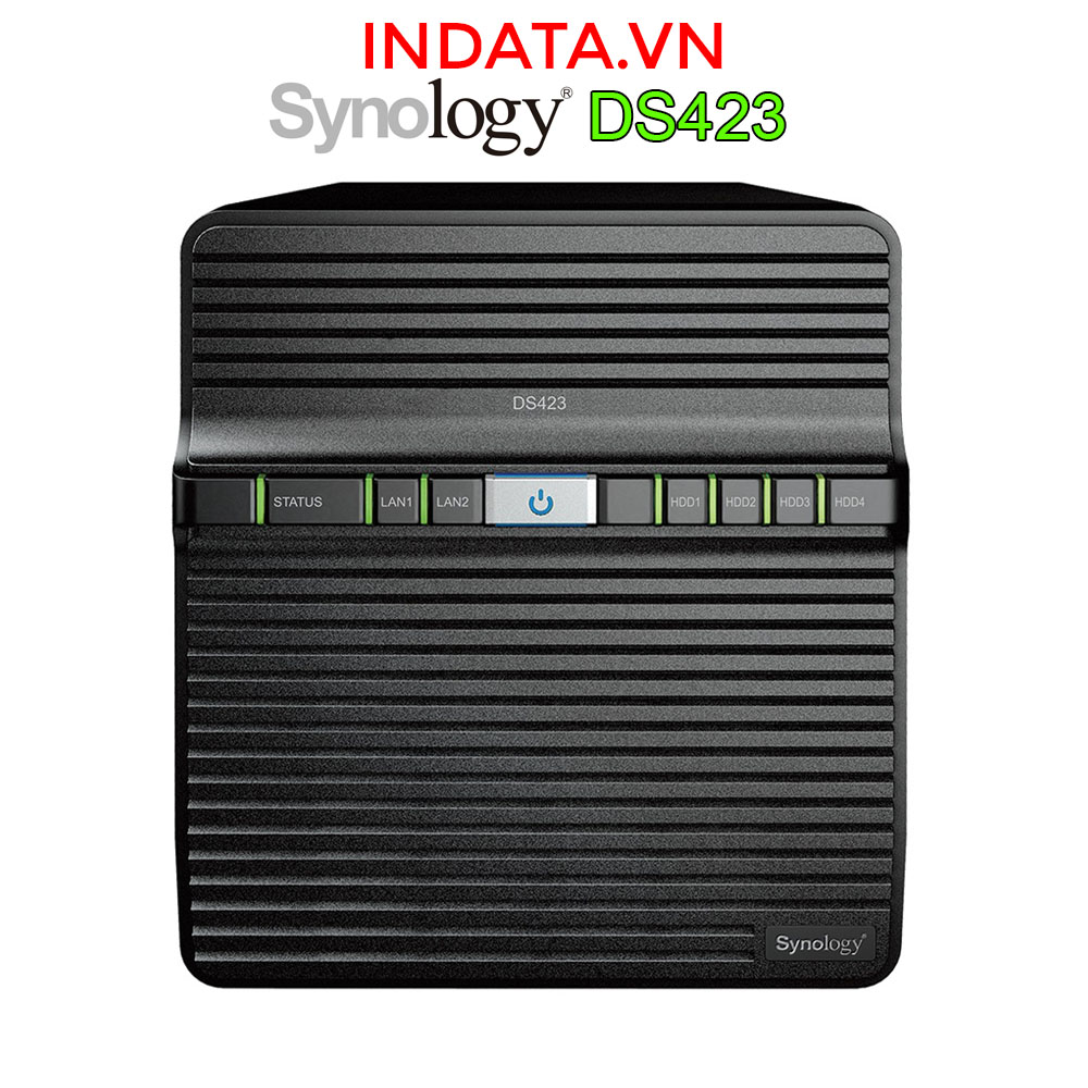 Ổ cứng mạng NAS Synology DiskStation DS423 Realtek RTD1619B, 2GB, LAN 2x 1GbE, 4 bay, hàng chính hãng