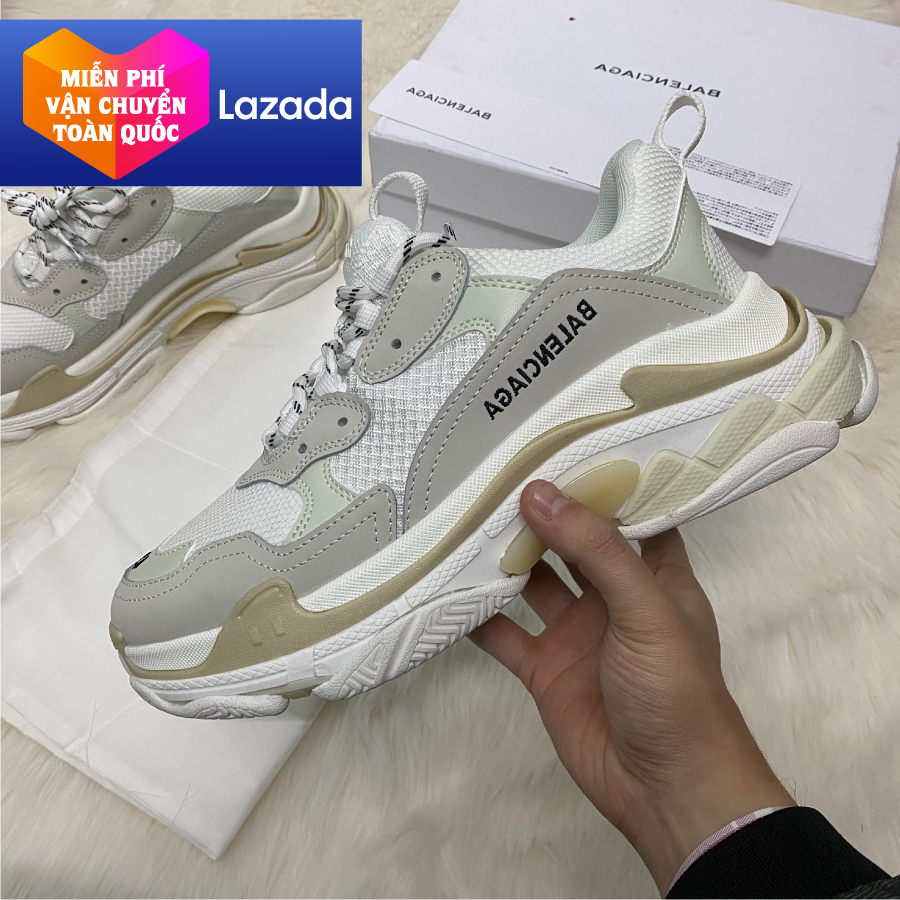 [Full Box & Tặng Vớ] Giày thể thao Sneaker Balen Trip S Trắng xám
