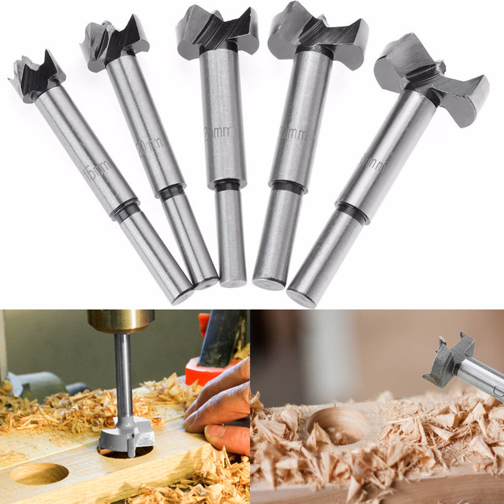 Bộ 5 mũi khoan khoét gỗ vét gỗ đa năng đường kính 16-20-25-30-35mm