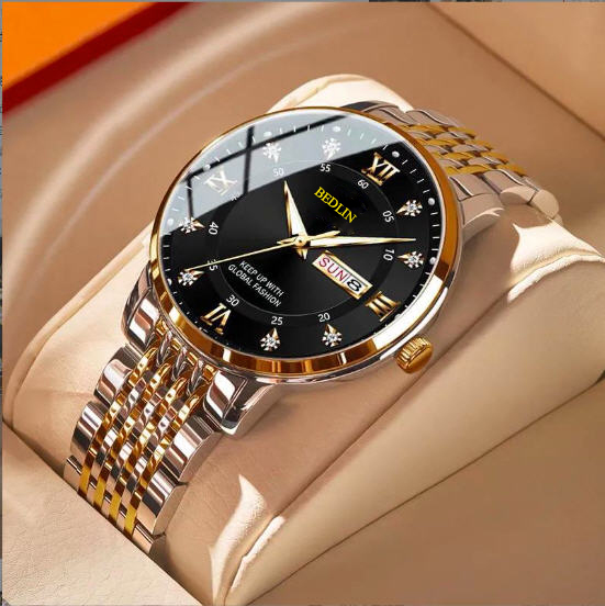 HOÀN TIỀN 15% - Đồng Hồ Nam BEDLIN Chống Nước Dạ Quang Có Lịch Cao Cấp Cho Nam - shop bình minh