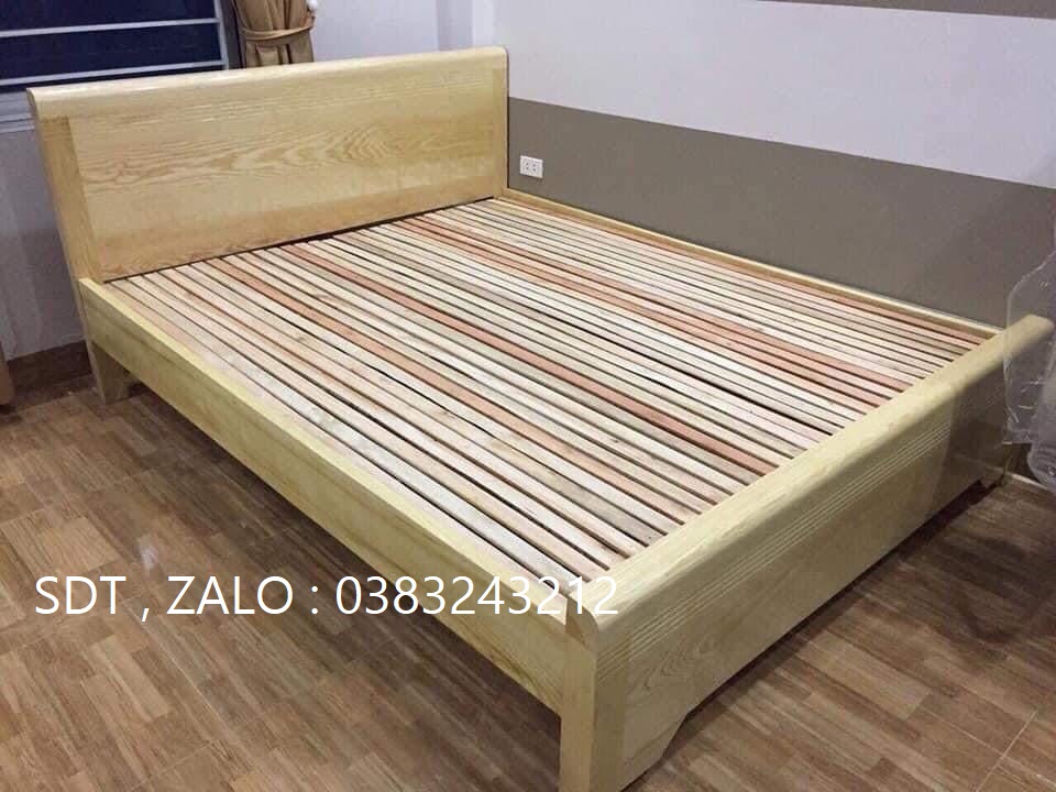 giường ngủ gỗ sồi giường sồi 1m8x2m phòng ngủ phòng  khách