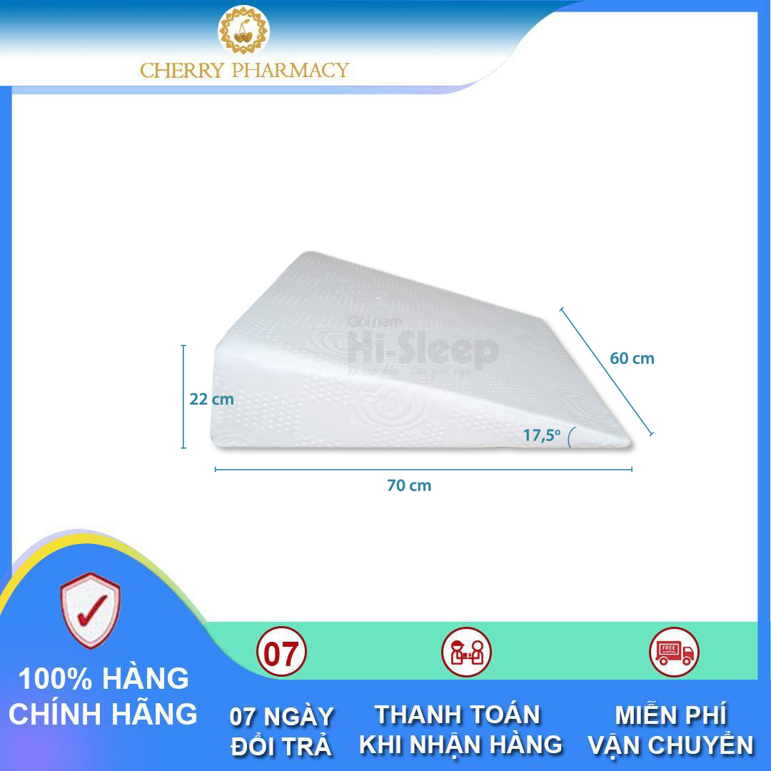 [HCM]Gối nêm Hi Sleep (Người lớn) chống trào ngược dạ dày