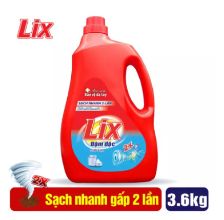 Nước giặt lix đậm đặc 3,6kg
