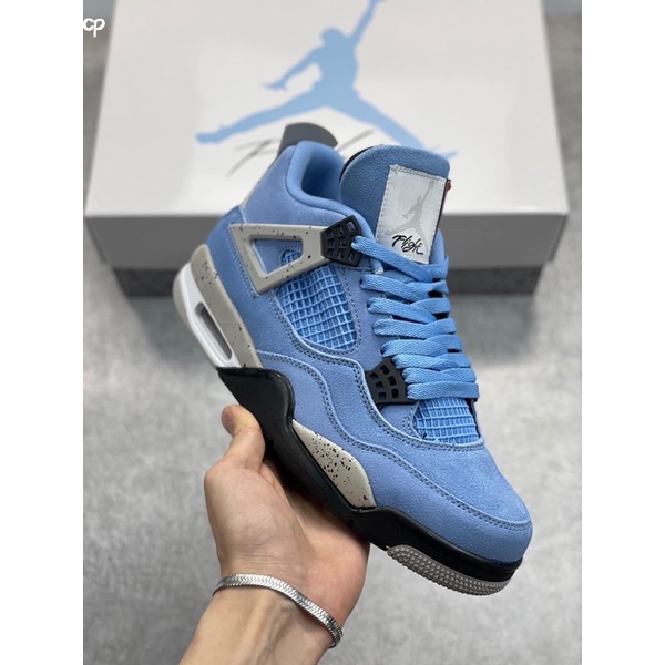 [giày j.d.4 unc blue sc full box + free ship]