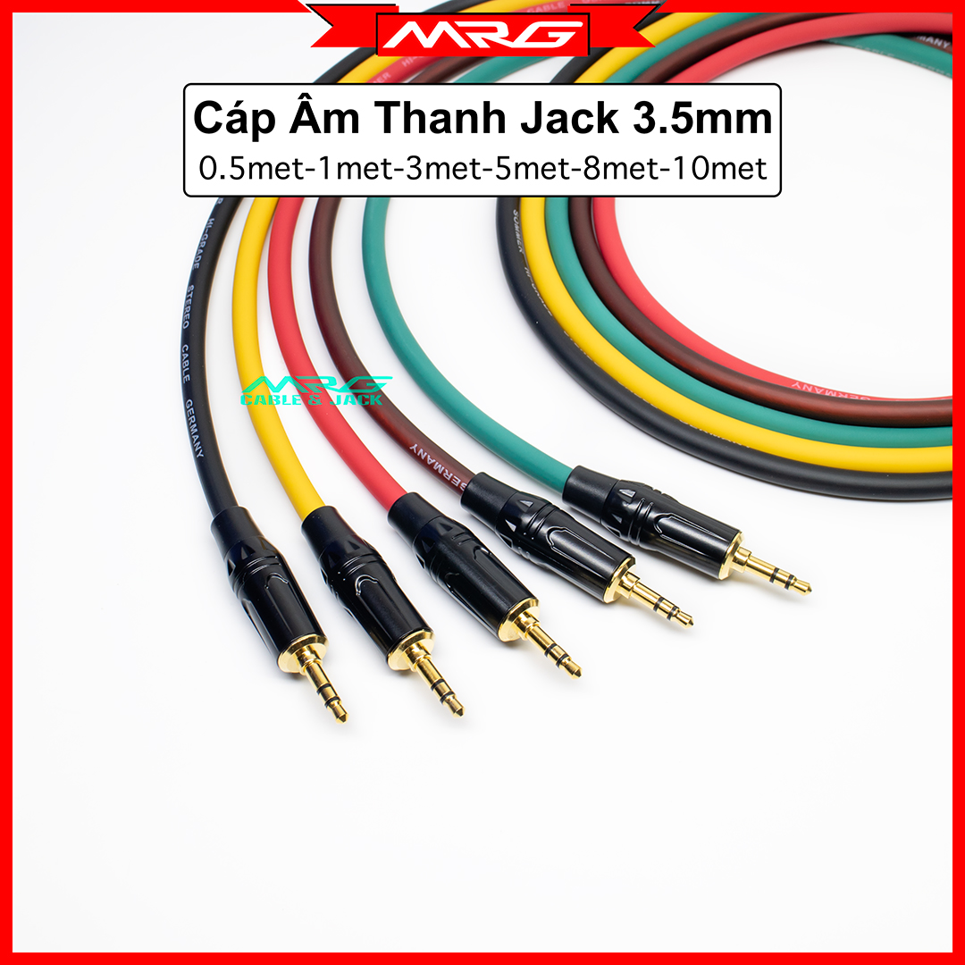 Dây 2 Đầu 3.5 AUX, dài 0.5m-1m-3m-5m-8m-10m | dây 3 5mm, dây jack 3.5, dây rack 3.5, dây loa jack 3.5