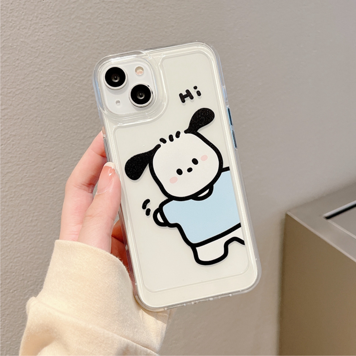 Ốp Lưng Silicon Trong Suốt Space Bảo Vệ Camera Pacha Dog