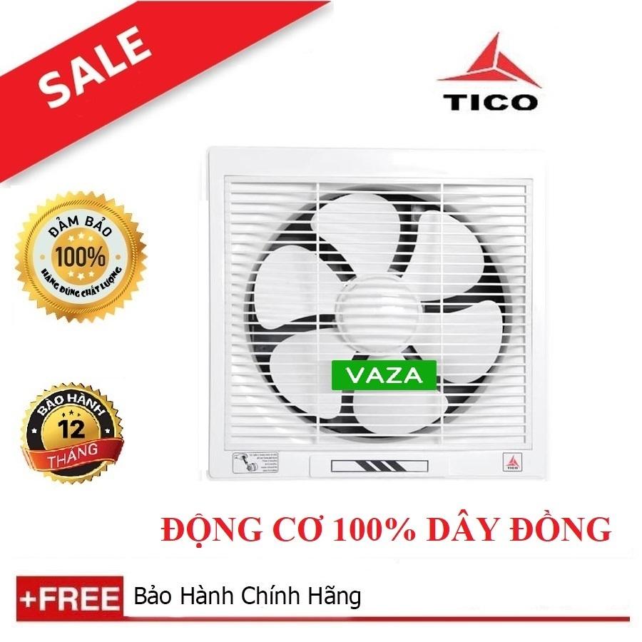 Quạt hút gió gắn tường Tico TC 15AV6 (2 chiều) lưới vuông - ĐỘNG CƠ 100% DÂY ĐỒNG