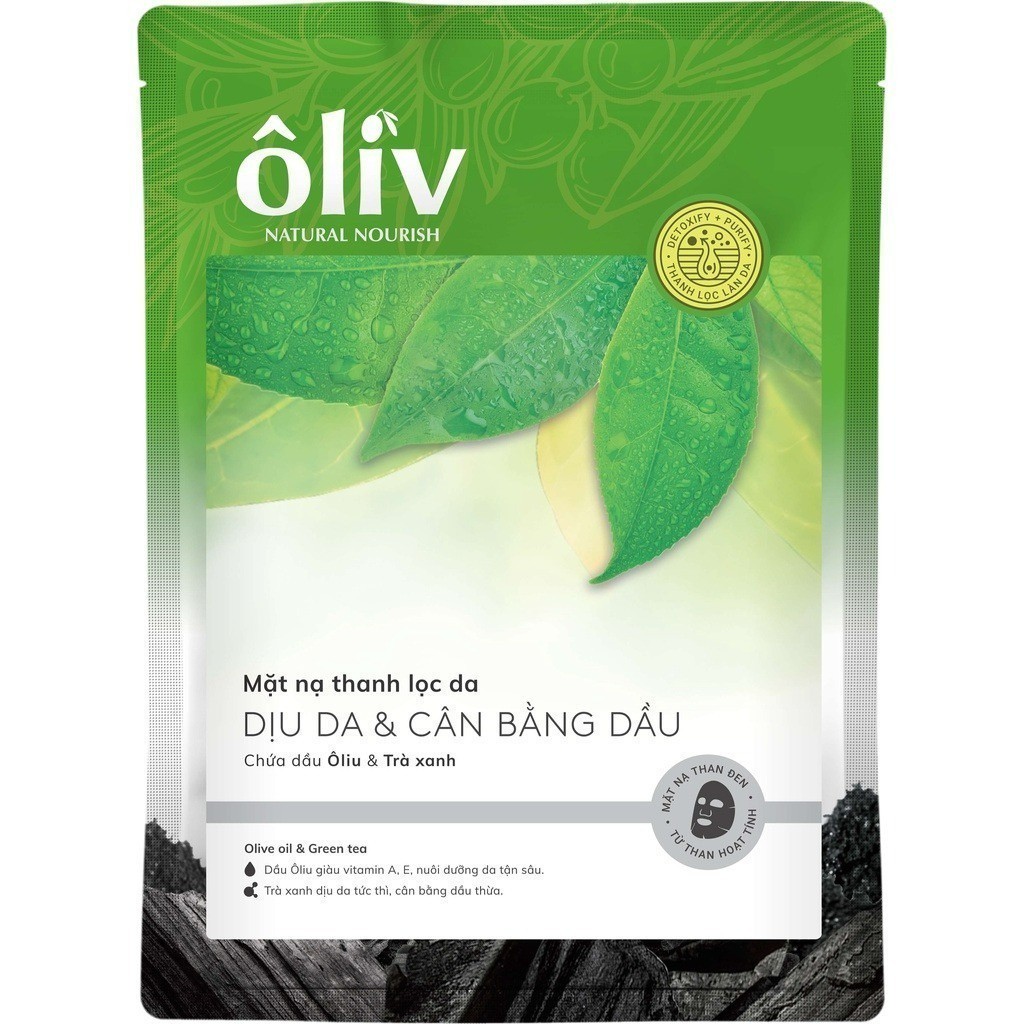Mặt nạ oliv thanh lọc da 22g trà xanh
