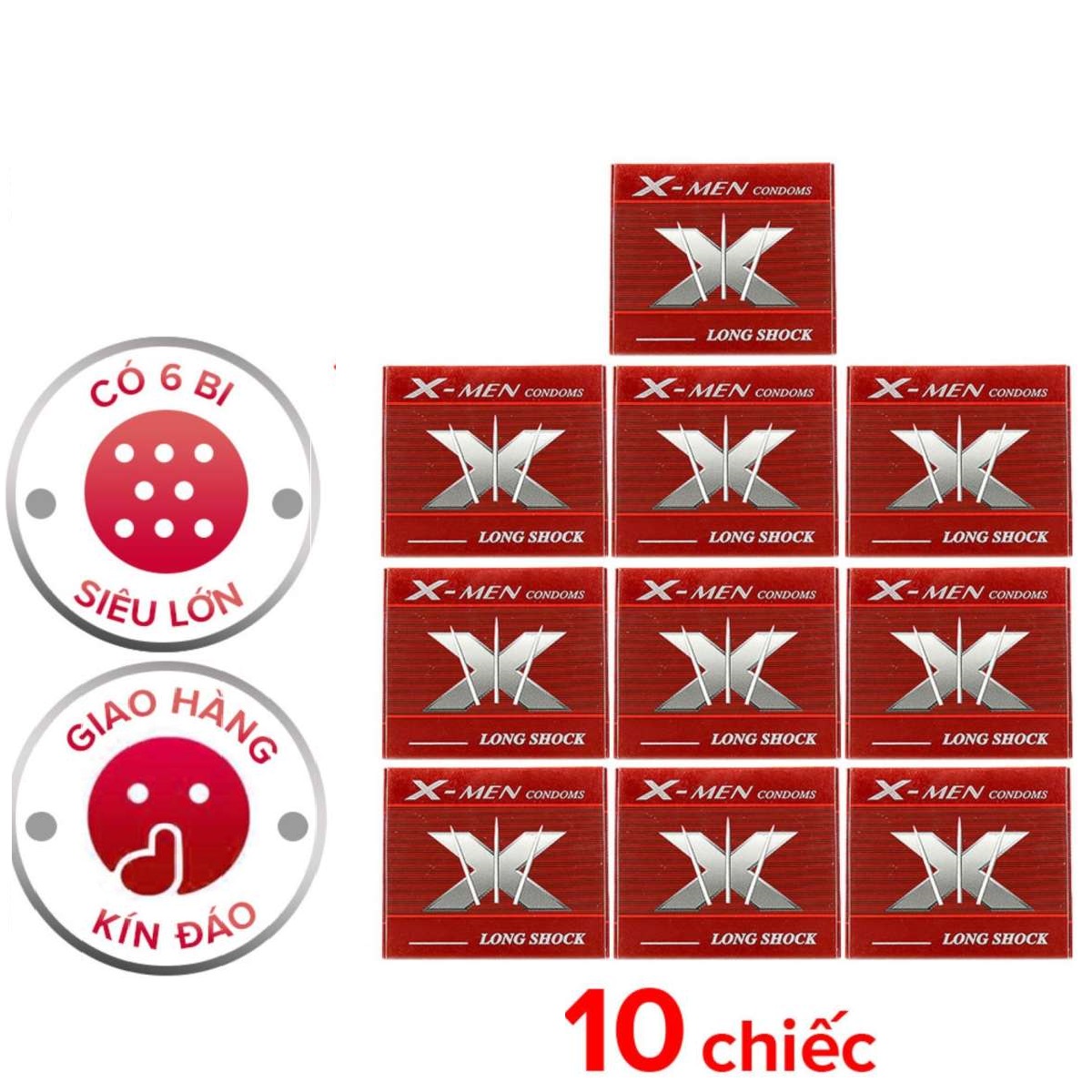 [ 10 cái ] Combo 10 bao cao su FeelXMen gai bi nổi cao cấp