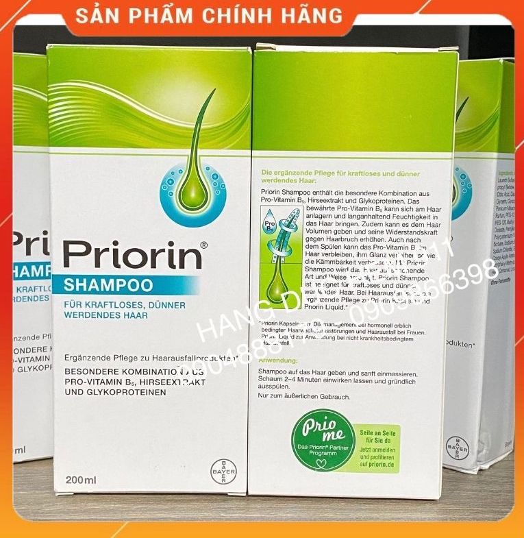 Dầu gội mọc tóc Priorin 200ml nội địa Đức