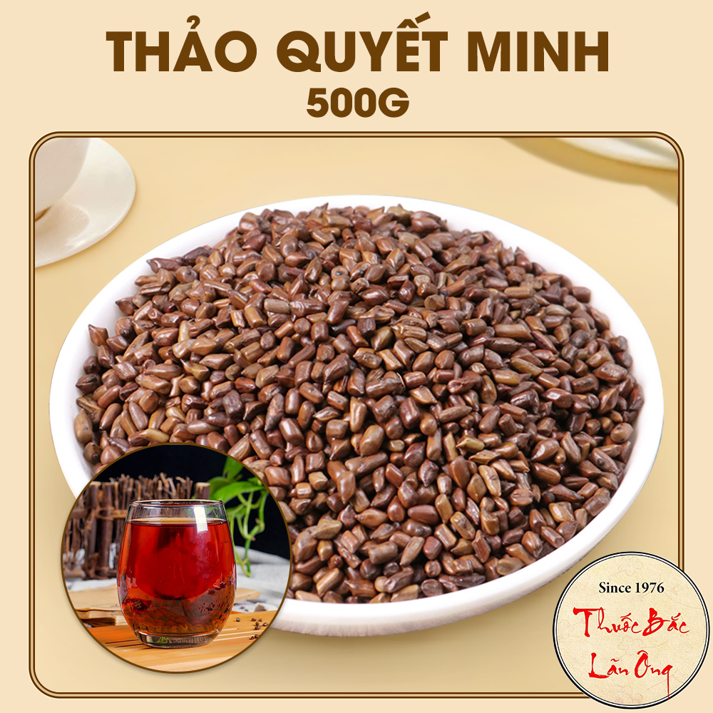 Thảo quyết minh 500g, hạt muồng đã sao thơm, không lẫn tạp chất, dùng pha trà - Lãn Ông