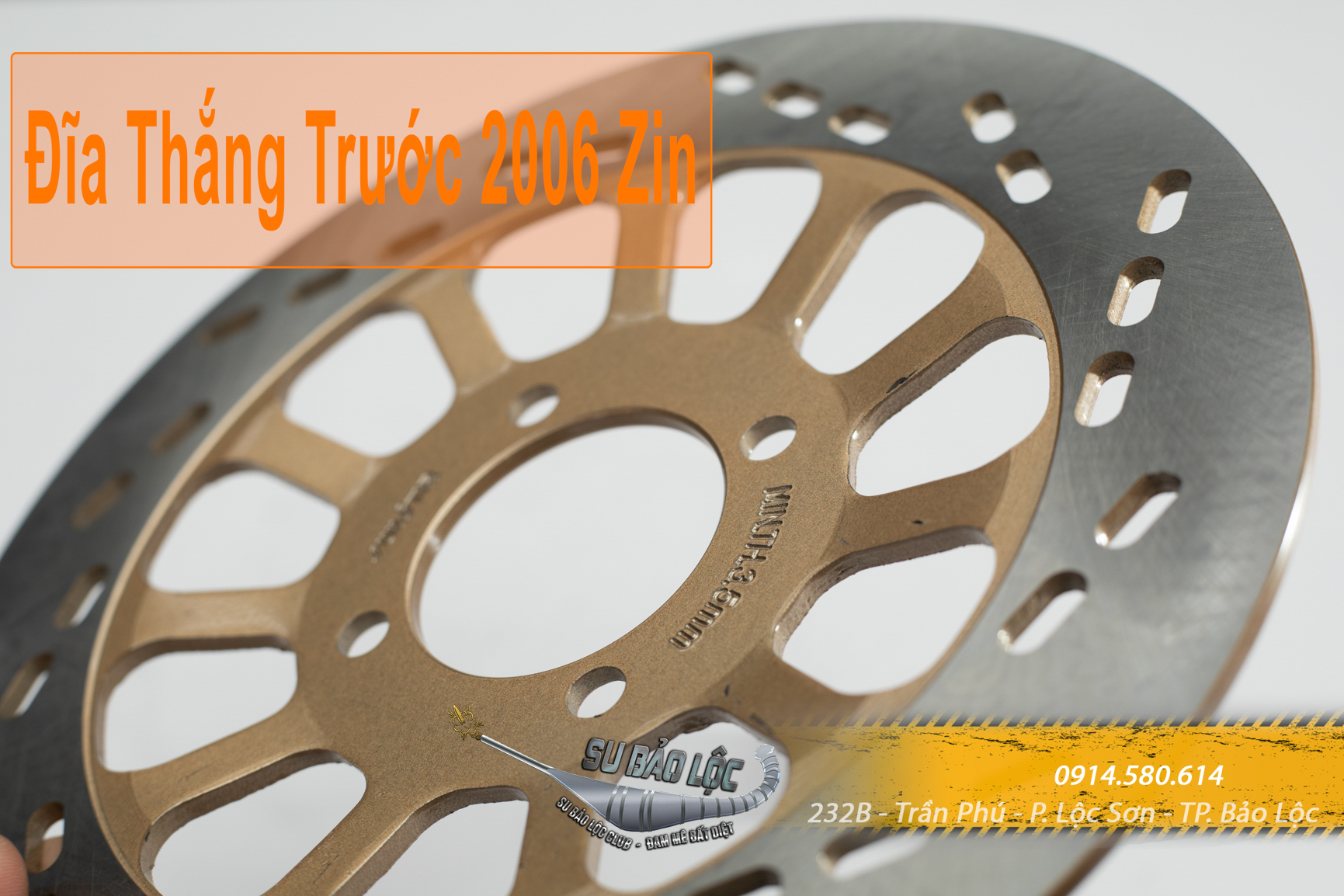 Đĩa thắng trước satria 2006 -- xipo 2003 loại 1