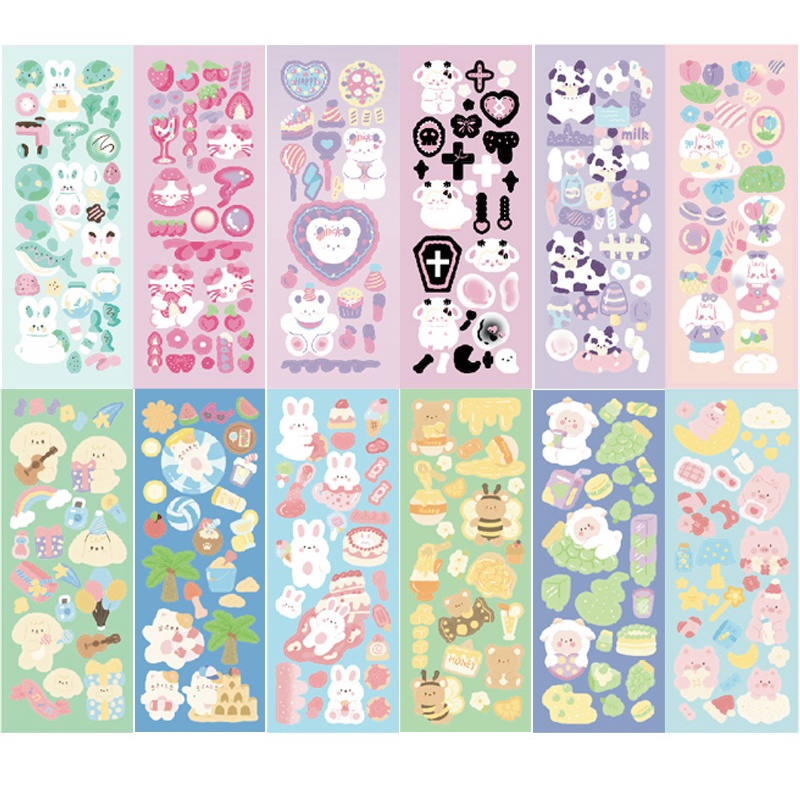 Zanmo nhãn dán sticker dễ thương trang trí