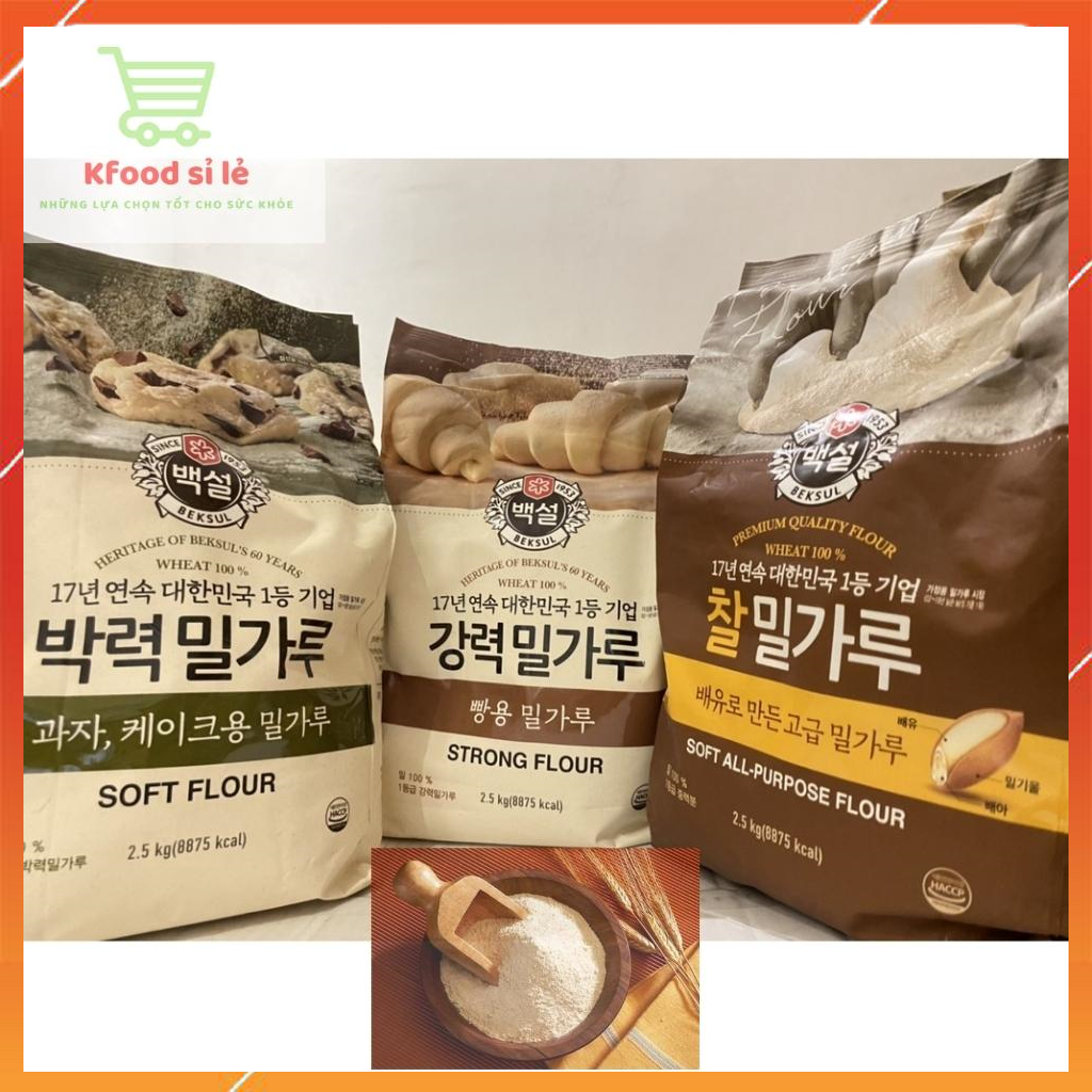 Bột mì hàn quốc beksul 2,5kg số 8-11-13