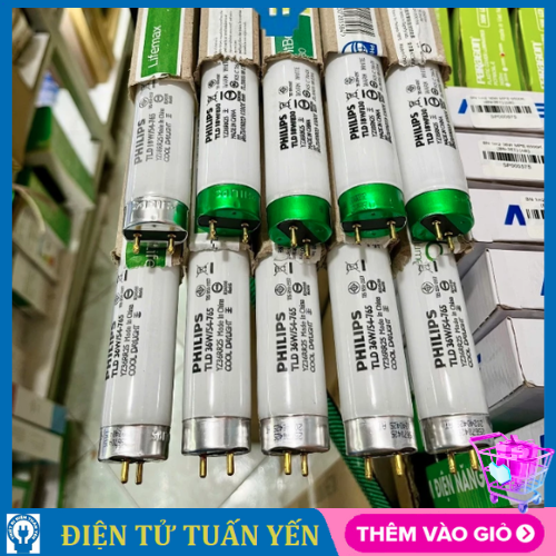 Bóng đèn huỳnh quang T8 Philips 6T 18W ánh sáng trắng & vàng - Hàng chính hãng