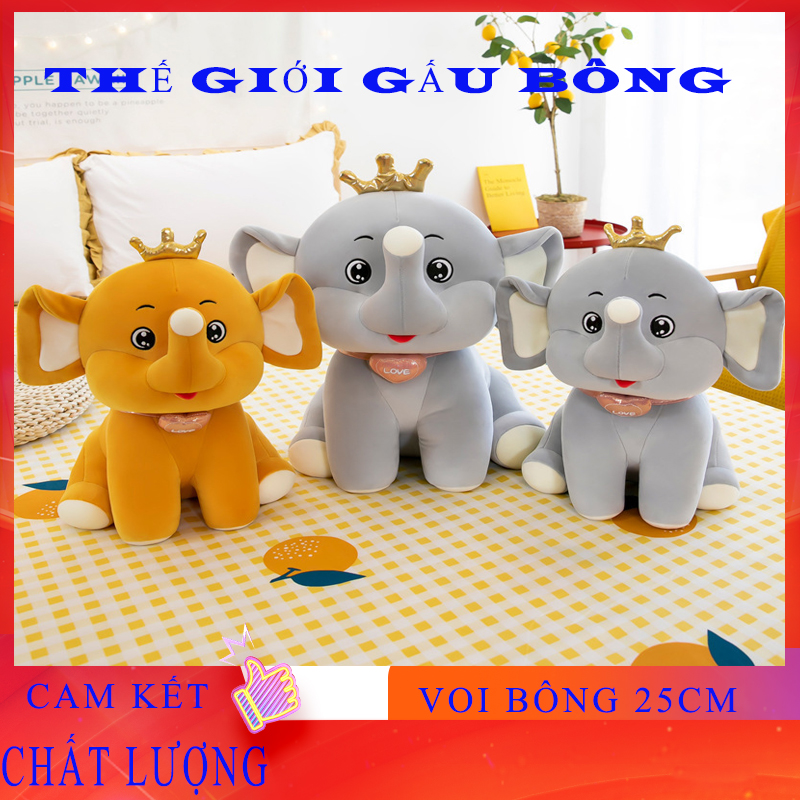 Gấu bông voi thú cưng size 25cm