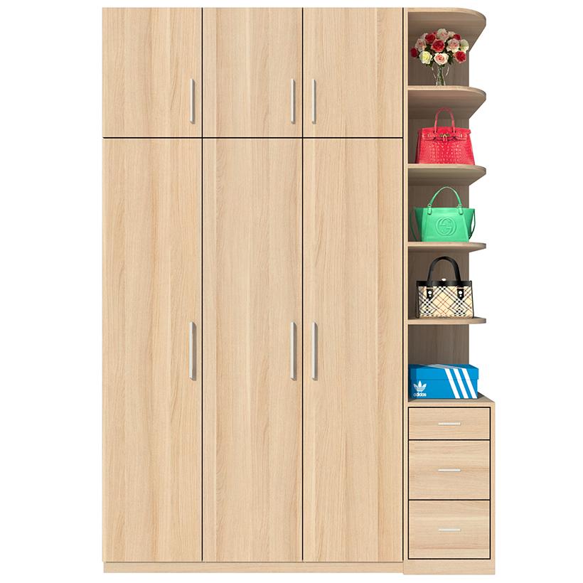 Tủ quần áo hiện đại sang trọng cao gần tới trần nhà fine ft046