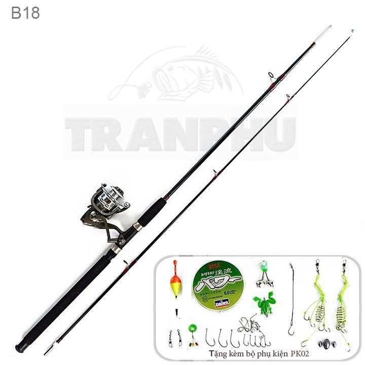 { BÃO SALE } Bộ cần câu 2 khúc và máy CL7000 tặng kèm đầy đủ phụ kiện như hình (A Chung Đồ Câu)