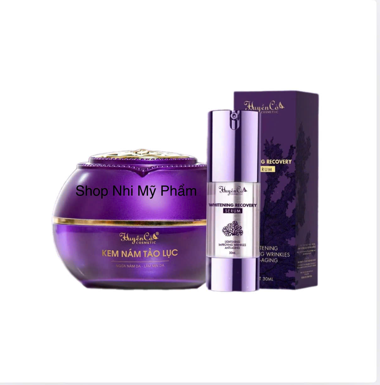 Chính hãng- Bộ Kem Nám+Serum Mầm Kép Huyền Cò Dưỡng Trắng Da Mờ Nám Ngừa Lão Hóa Da